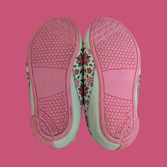 Adidas Toddler Floral Blossom Mary Jane Slip On Shoes Size 6 - Picture 5 of 8